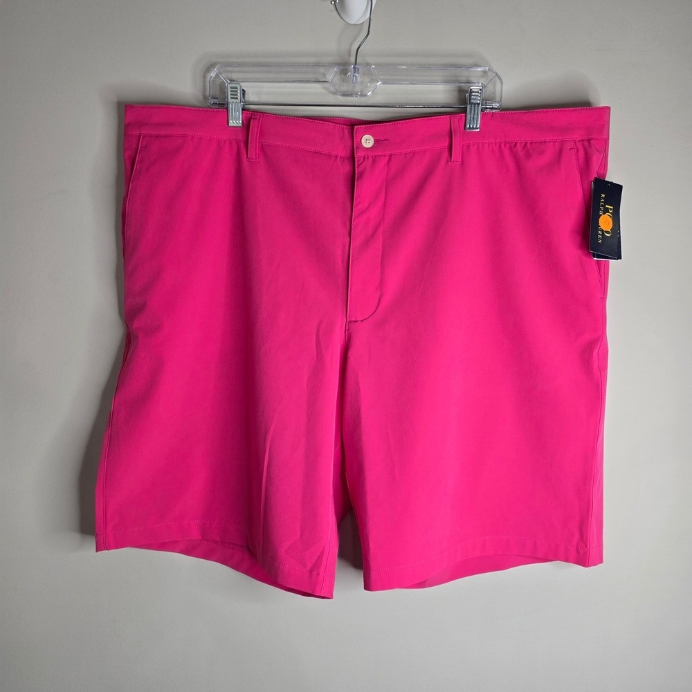 Polo Ralph Lauren Mens Pink Performance Golf Shorts 44T New 7118236030115